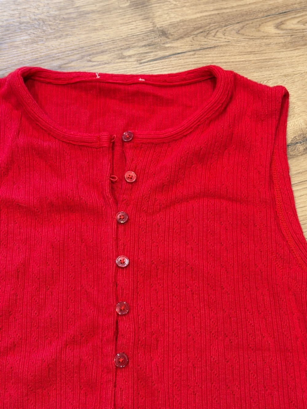 Madewell Pointelle Cutaway Vest - Picture 7 of 10
